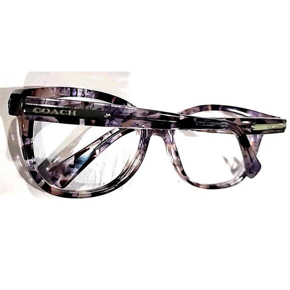 Coach HC8132 No Lenses Purple Tortoise Cat Eye Sunglasses Frame 57-17 135 - Picture 6 of 7